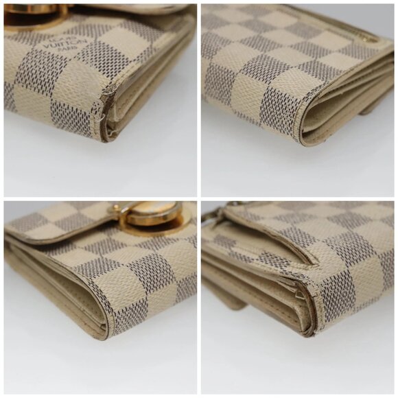 LOUIS VUITTON Damier Azur Portefeuille Koala Trifold Wallet N60013 Auth BA4841 - Picture 14 of 16